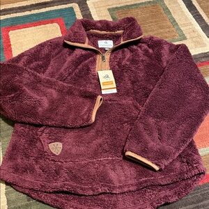 Legendary Whitetails Burgundy V-Neck Sweater